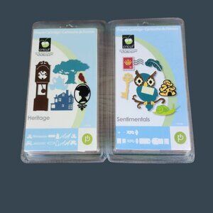 Cricut Heritage & Sentimentals Shapes Cartridges Set For Scrapbooking & Crafts